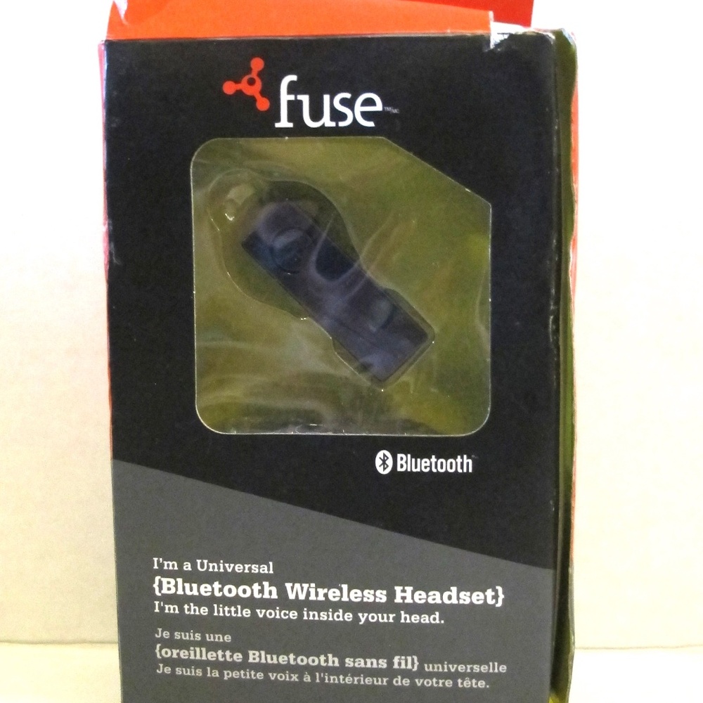 Fuse Black Wireless Bluetooth Headset